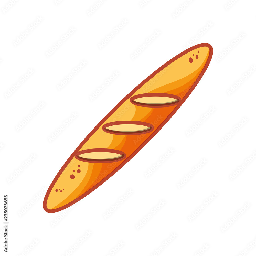 delicious french bread isolated icon delicious french bread isolated icon