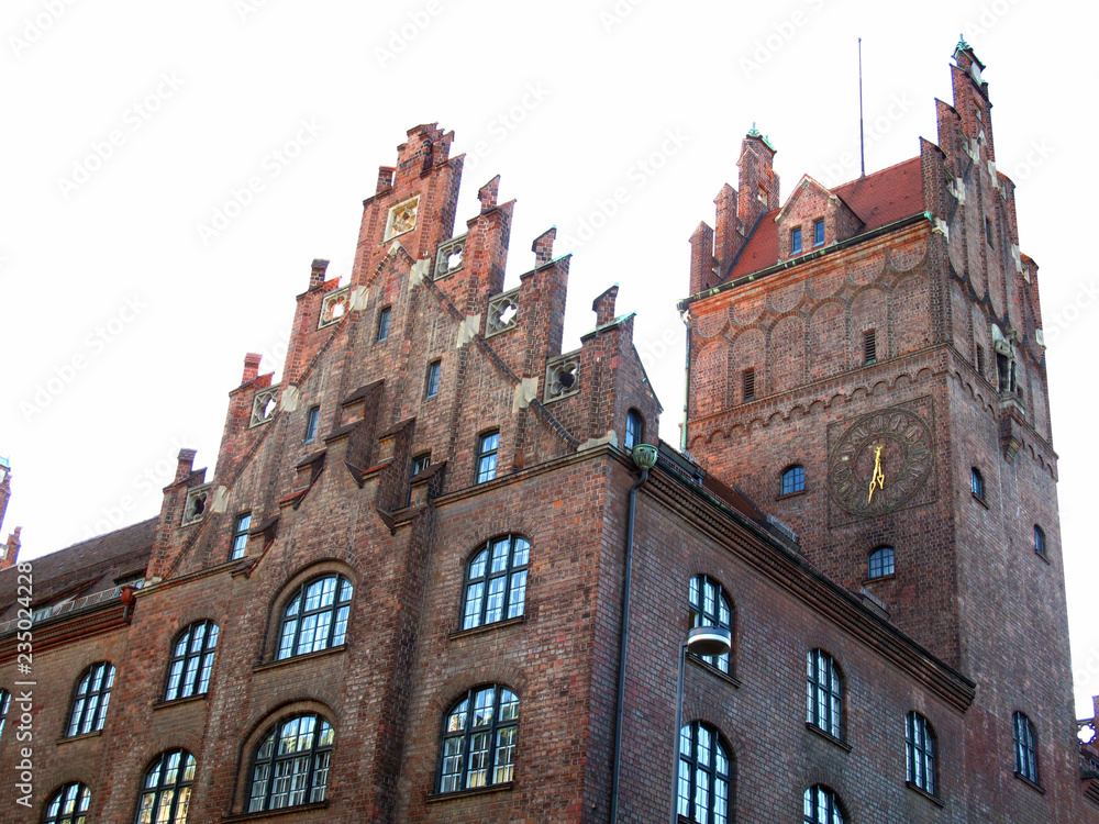 Fototapeta premium Munich famous building, Neues Justizgebaude in Germany.