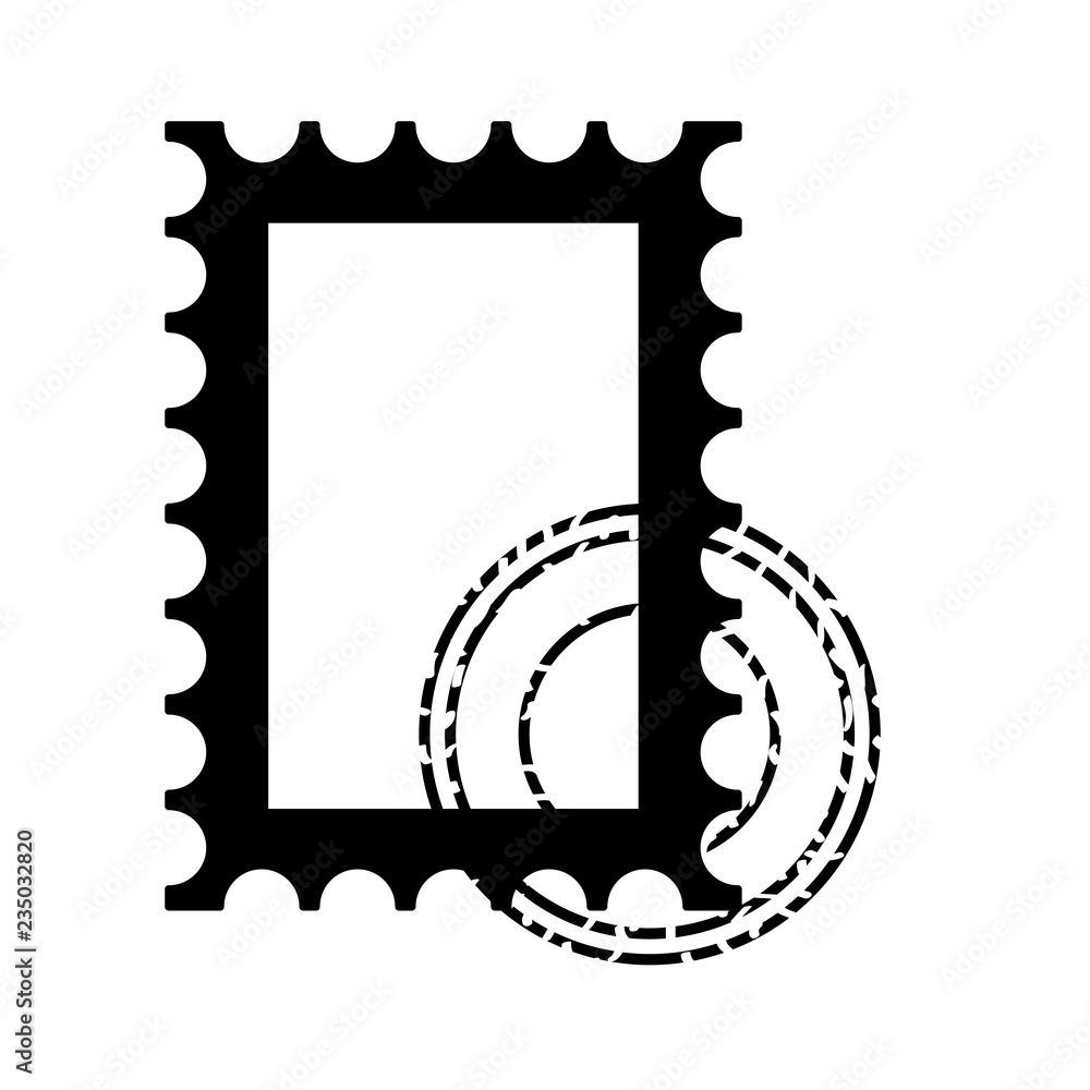 Obraz premium postage stamp template