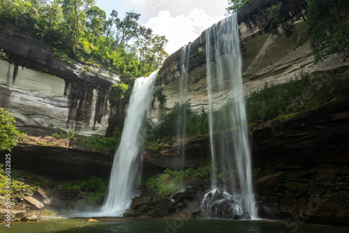Huai Luang Waterfall at PhuChong     Na YOI National Park  Ubonratchathani Thailand