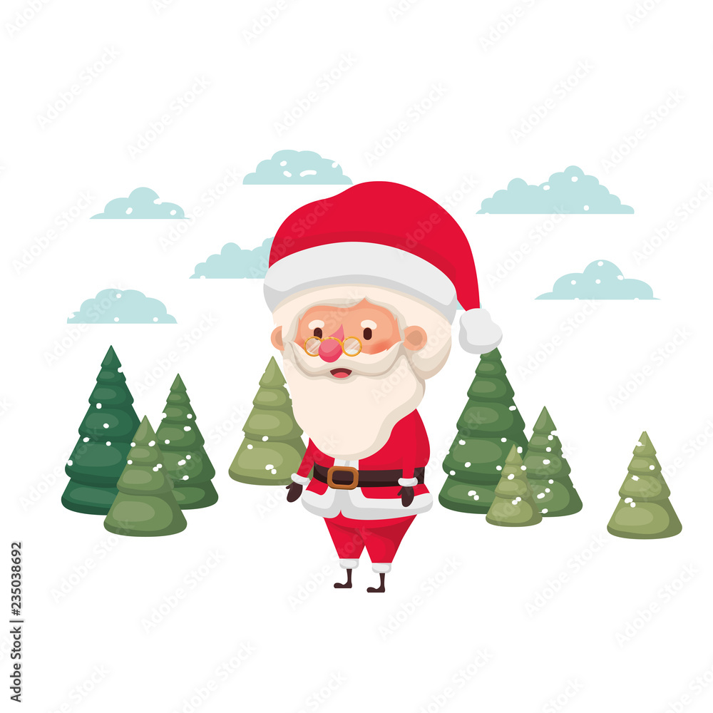santa claus moving in the snow avatar character santa claus moving in the snow avatar character