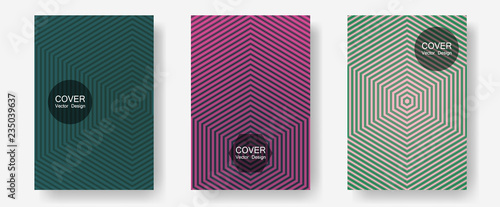 Halftone flat patterns abstract vector set.