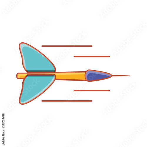 dart flying isolated icon