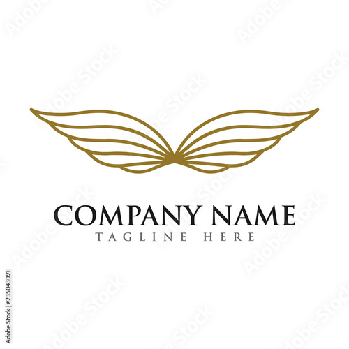Free Download wings log design vector - GFXLoad