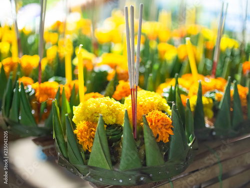 krarong sell at Loy kratong day festival, select ive focus