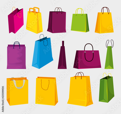 set fashion sale bags to shopping in the market
