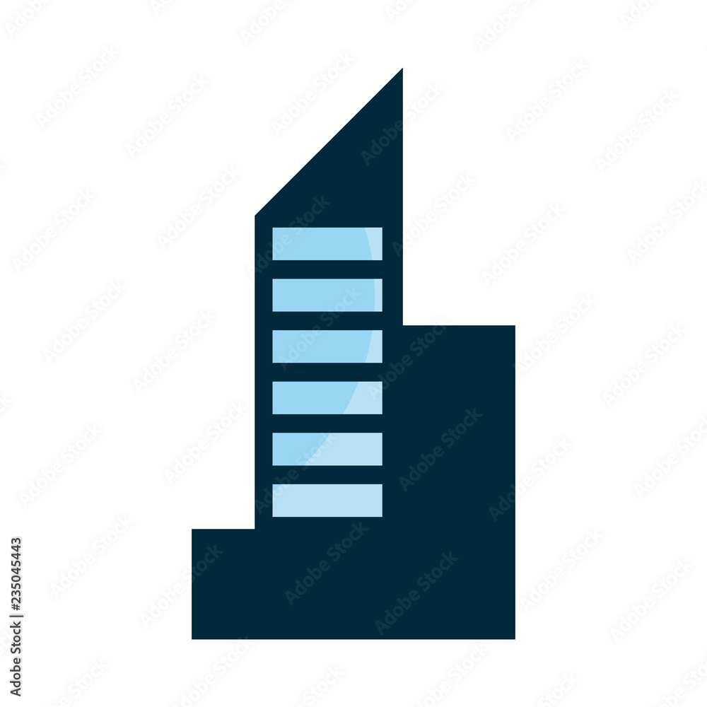 futuristic building innovation on white background futuristic building innovation on white background