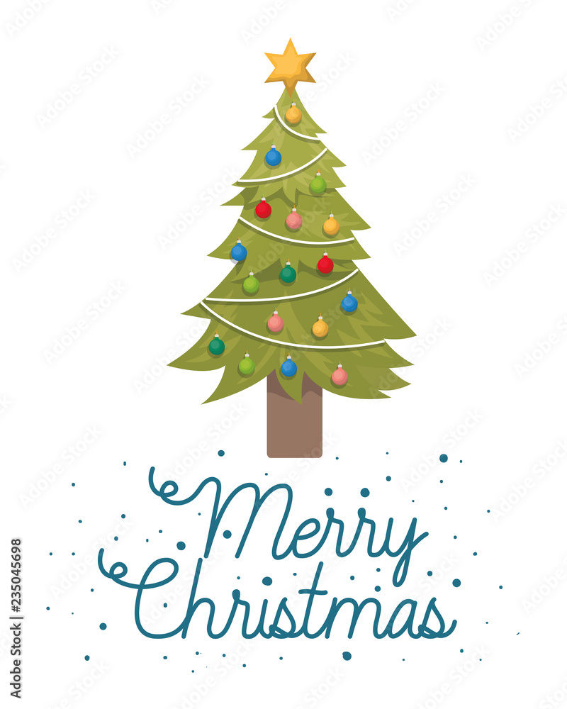 Christmas tree with gifts isolated icon Christmas tree with gifts isolated icon