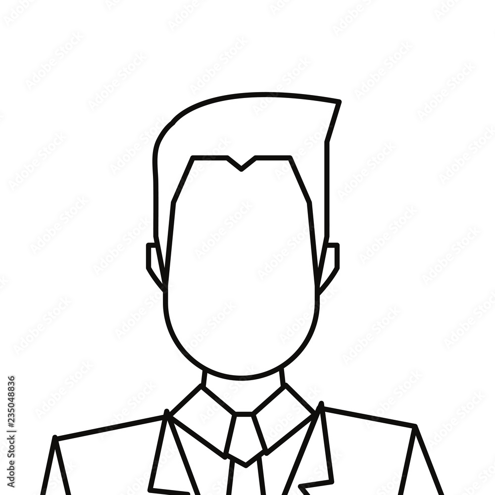 businessman character on white background businessman character on white background