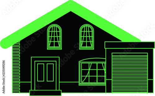 Colorful Western Neon style house 