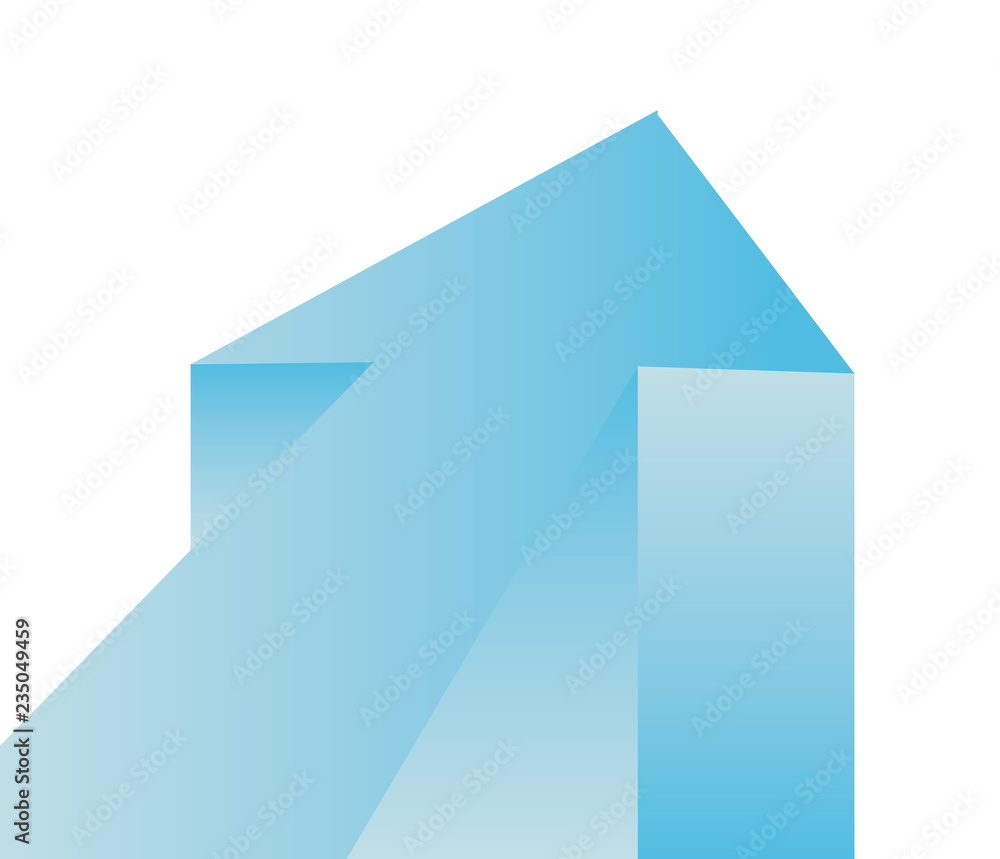 arrow growth on white background arrow growth on white background