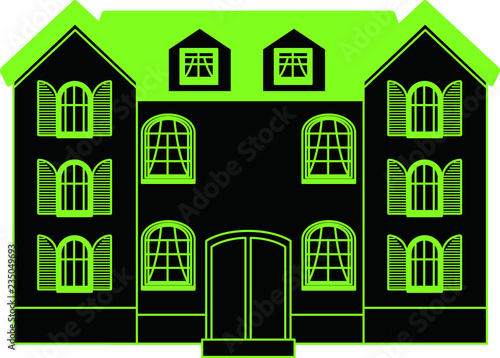Colorful Western Neon style house 