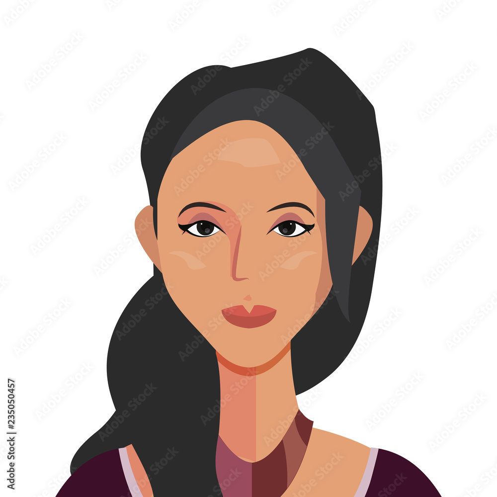 beautiful woman portrait on white background beautiful woman portrait on white background