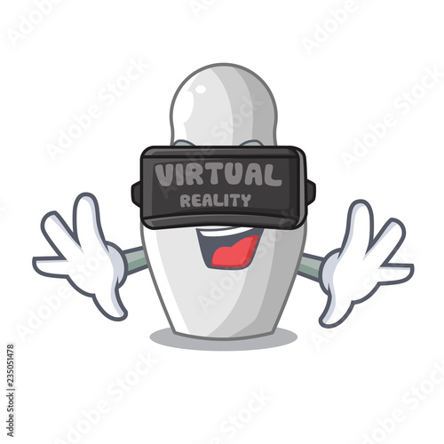 Virtual reality cartoon nesting dolls which not painted