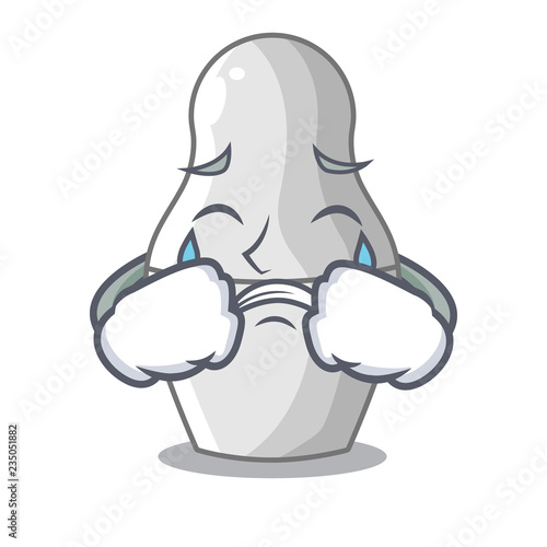Crying cartoon nesting dolls which not painted