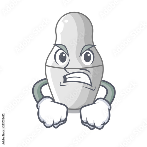 Angry cartoon nesting dolls which not painted