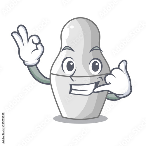 Call me nesting doll russian matryoshka on mascot