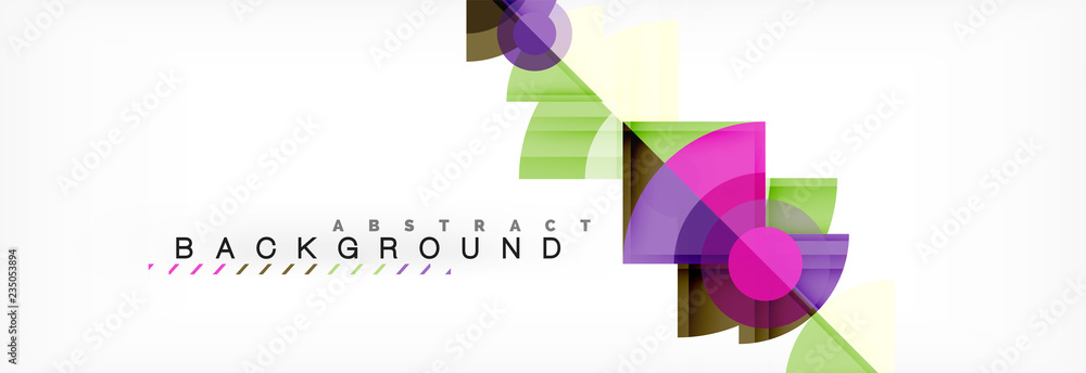 Trendy circles composition geometric background Trendy circles composition geometric background