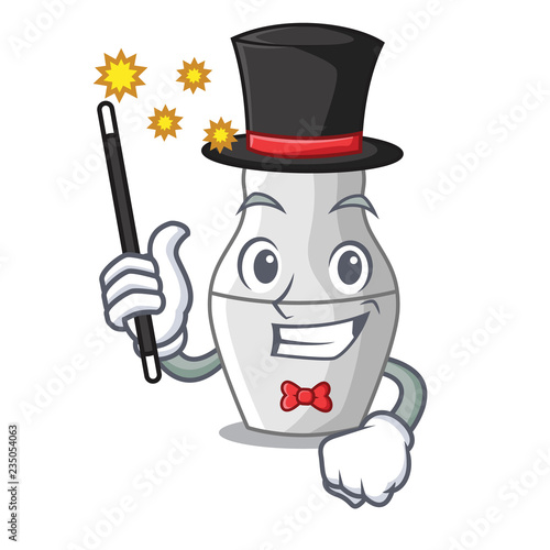 Magician nesting doll russian matryoshka on mascot