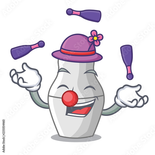 Juggling nesting doll russian matryoshka on mascot