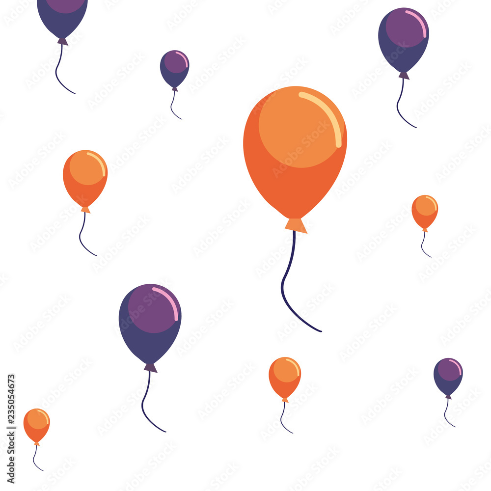 party balloons decoration background