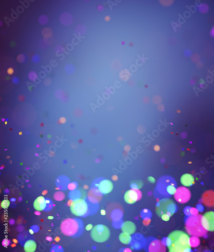 Abstract colorful blurred lights for festive background design such as christmas or other seasonal holidays,3d illustration