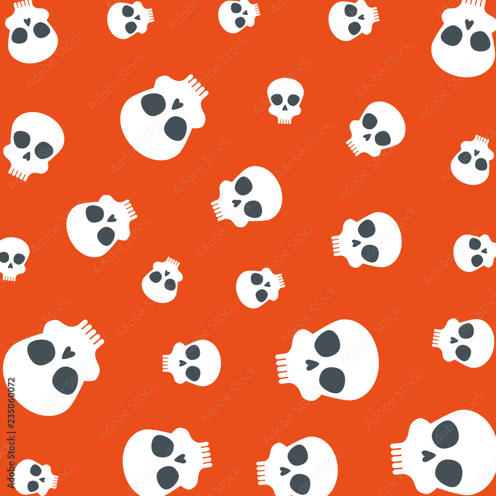 skull head pattern background