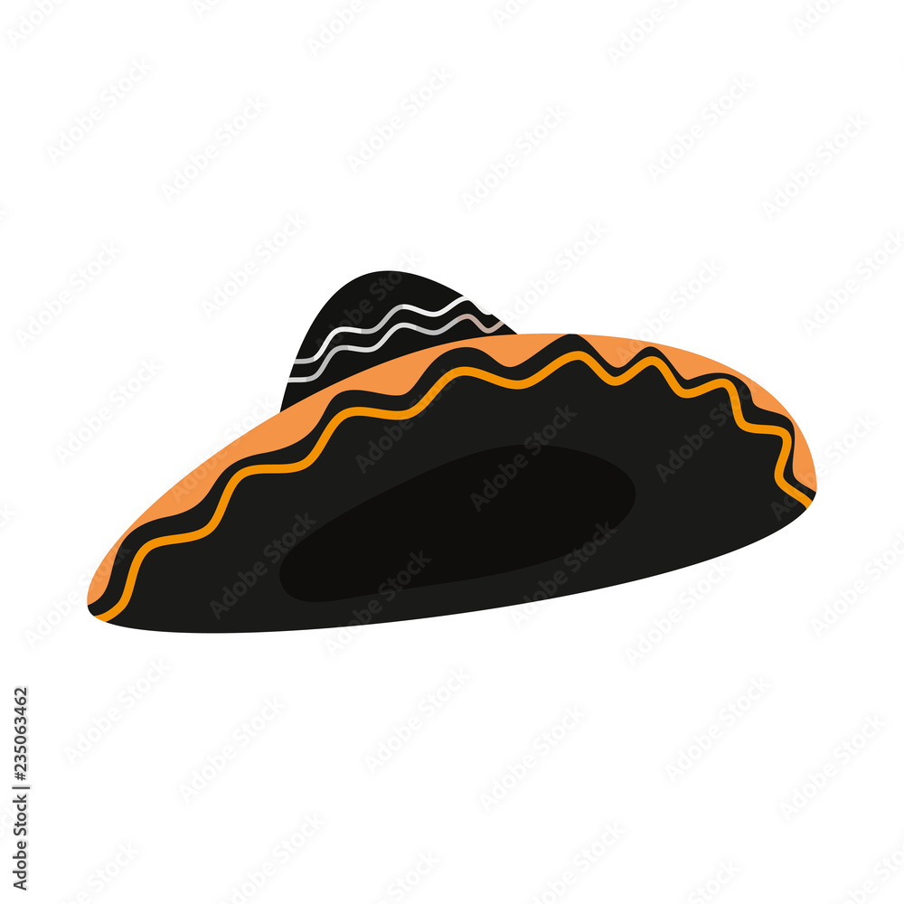 mexican mariachi hat on white background mexican mariachi hat on white background