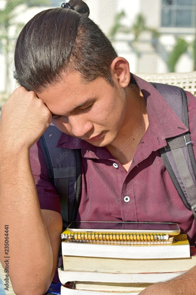 Obraz premium Depressed Boy Student