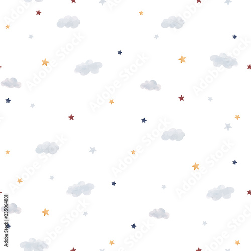 Watercolor sky pattern