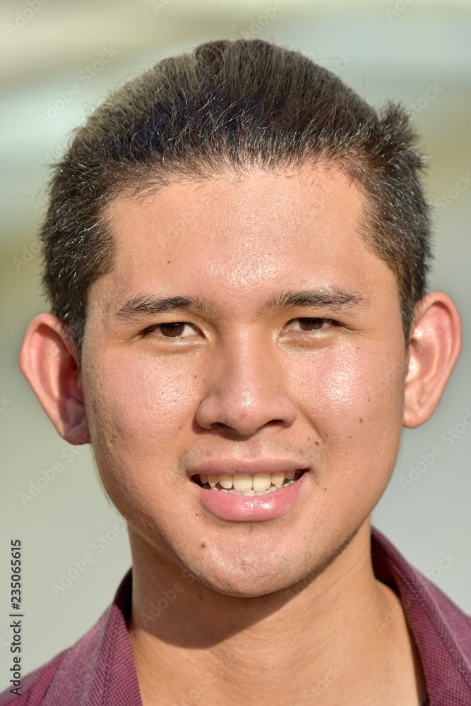 Fototapeta premium Smiling Diverse Male