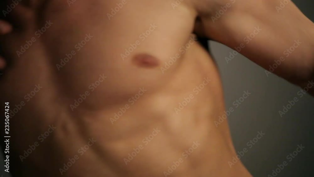 Young topless rolled man posing Young topless rolled man posing