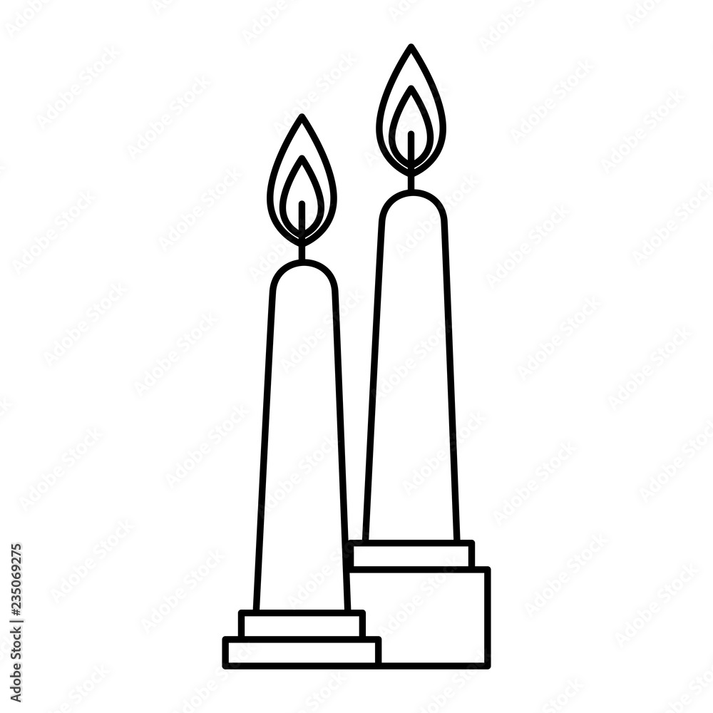 christmas candles decorative icon christmas candles decorative icon