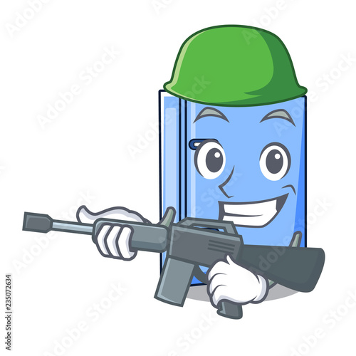 Army office binder with on metal cartoon