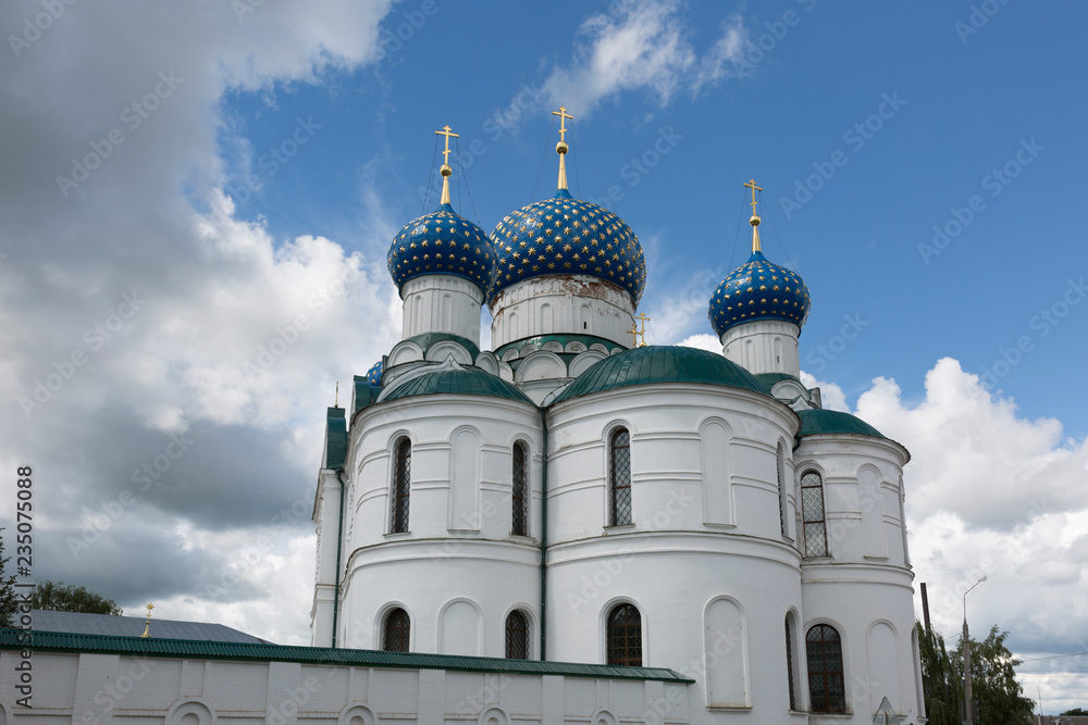 domes of Epiphany Monastery in Uglich, Russia