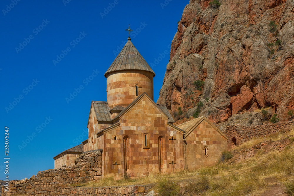 Noravank monastery complex  against the blue sky. Armenia