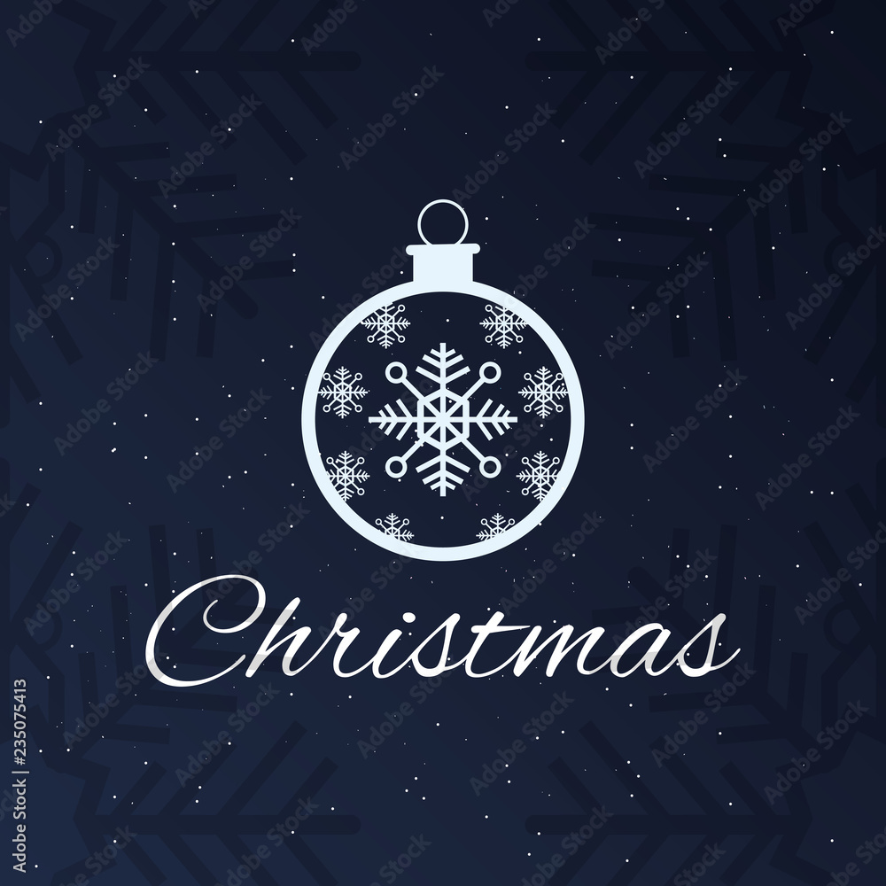 Naklejka premium merry christmas card