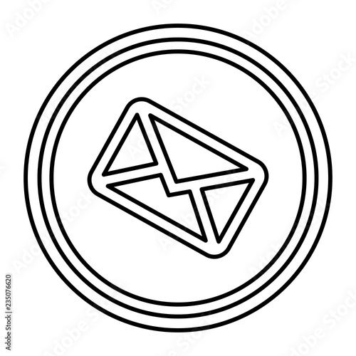 envelope mail isolated icon