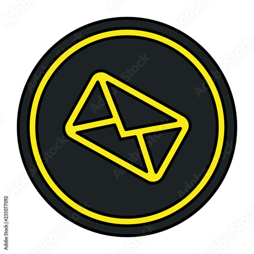 envelope mail isolated icon