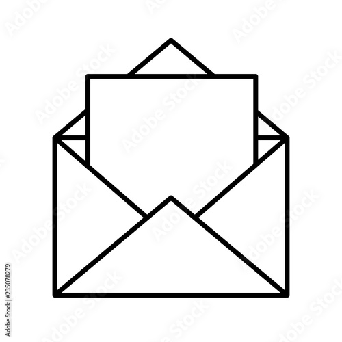 envelope mail isolated icon