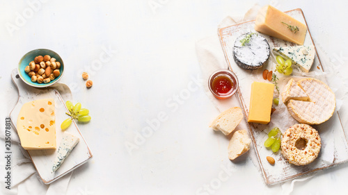 Different kinds of cheeses