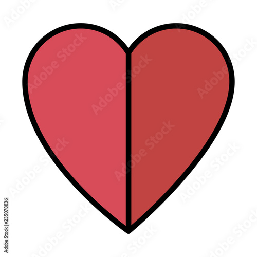 heart love isolated icon