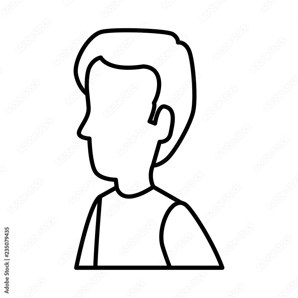 young man avatar character young man avatar character