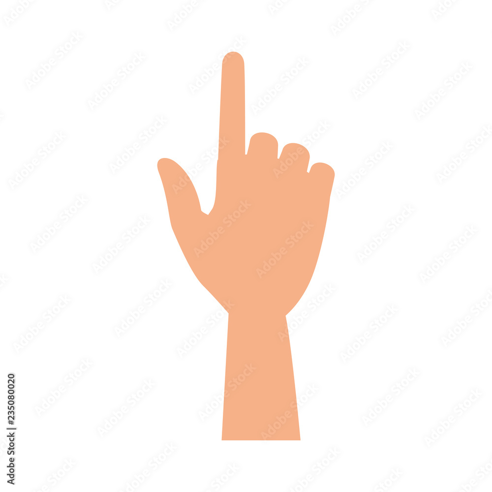 hand human index isolated icon hand human index isolated icon