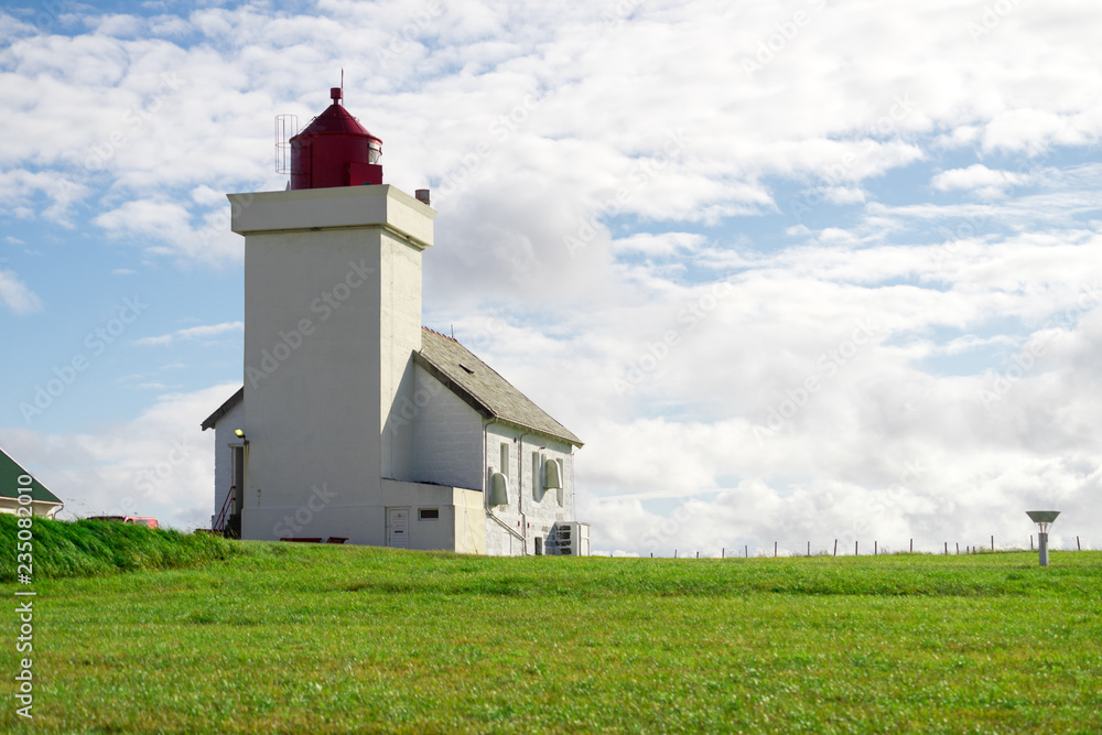 Obrestad lighthouse in Norway. Obrestad lighthouse in Norway.