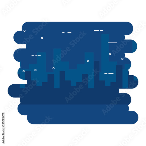 cityscape buildings on night