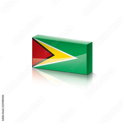 Free Download Guyana flag, vector illustration on a white background - GFXLoad