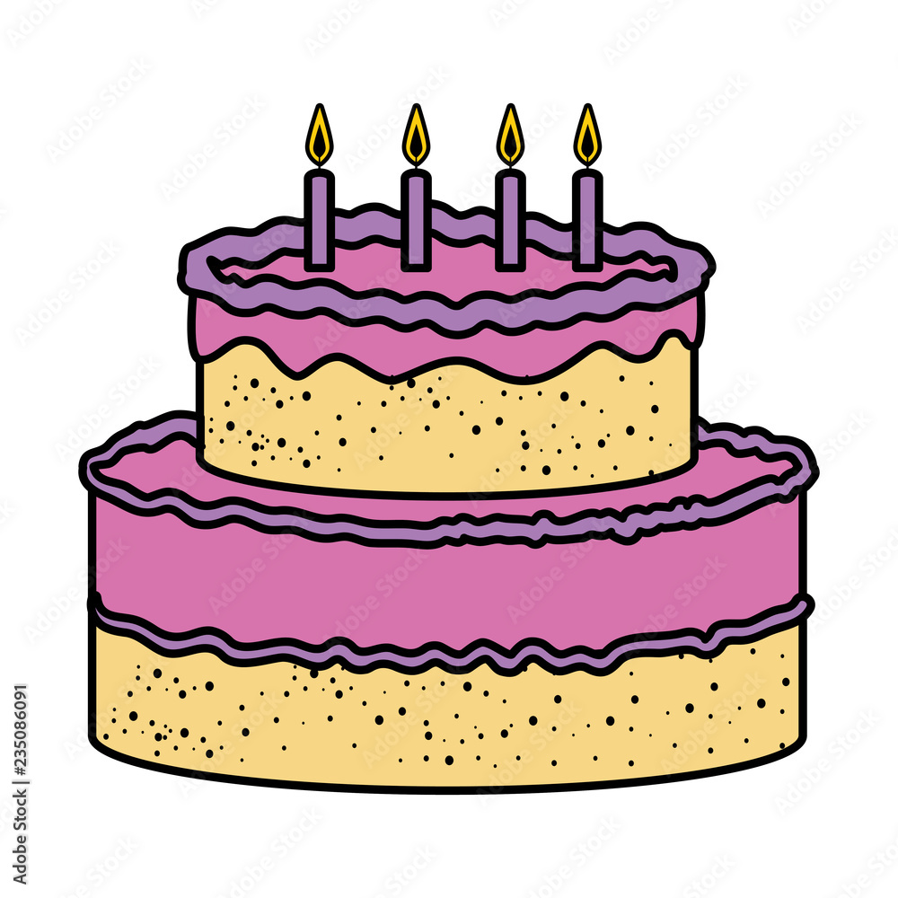 delicious cake celebration icon delicious cake celebration icon
