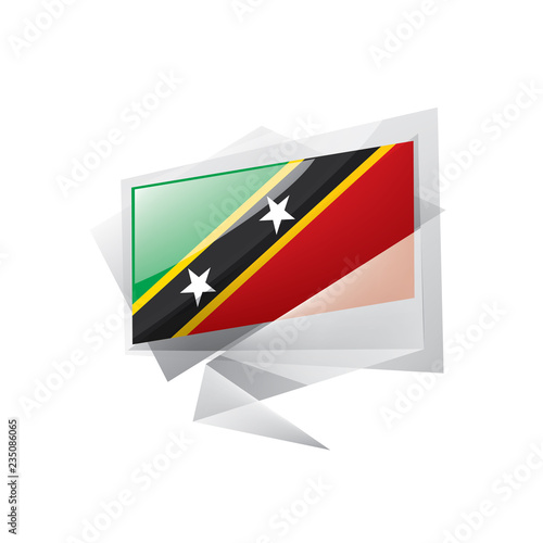 Free Download Saint Kitts and Nevis flag, vector illustration on a white background - GFXLoad