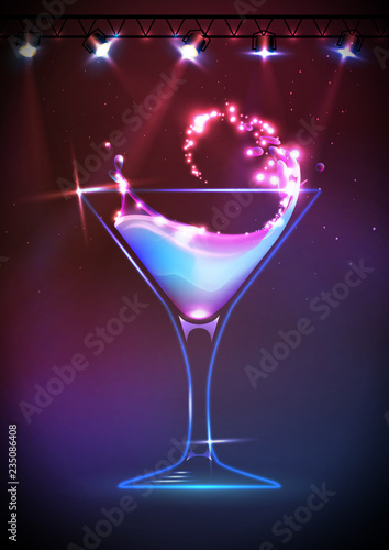 Disco Cocktail background